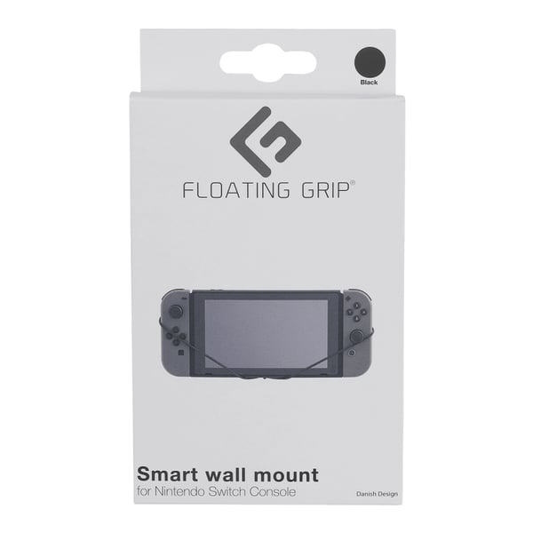 FLOATING GRIP Vægbeslag til Nintendo Switch-konsol fra FLOATING GRIP®, sort