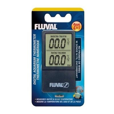 Fluval 2-in-1 digitaalinen akvaariolämpömittari - (H11193)