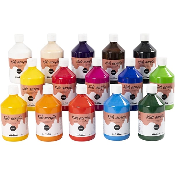 Creative Toys A-Color - Akryylimaali - kiiltävä - 15 x 500ml (32000)
