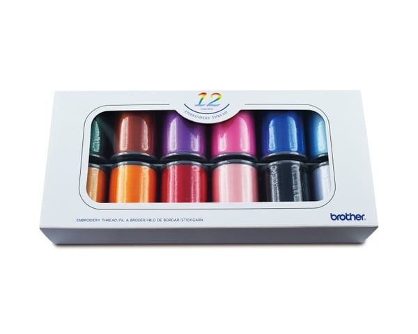 Brother ETS12 Brodertråd-sett (12 farger)
