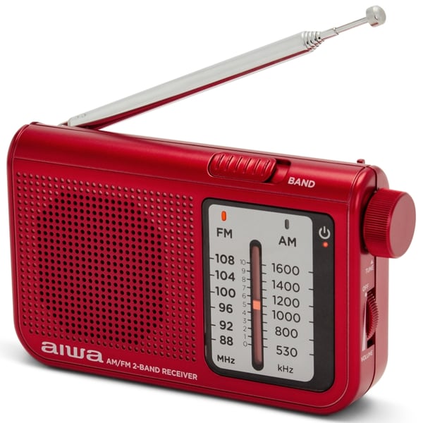 AIWA Lommeradio med FM/AM Red