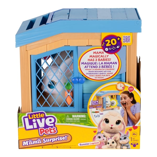Little Live Pets Mama Surprise Bunny lekesett (26593) Little Live Pets Mama Surprise Bunny lekesett (26593)