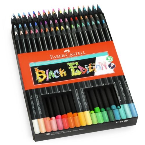 Faber-Castell Sort udgave af farveblyanter 36x