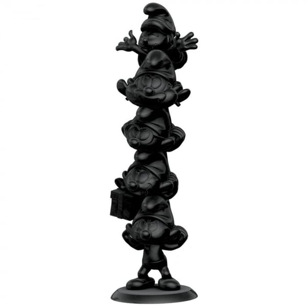 Plastoy The Smurfs Resin Statue Smurfs Column Black Edition 50 cm