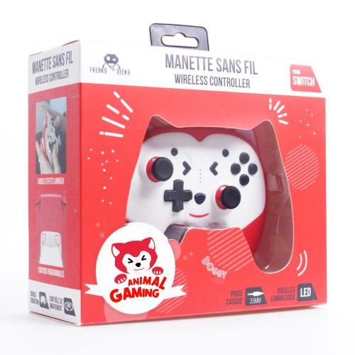 Trade Invaders Switch - Doggy trådløs kontroller for barn med padler - rød