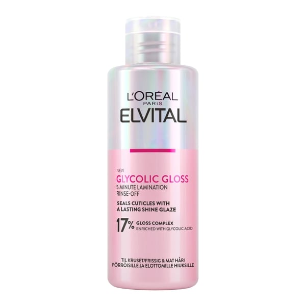 L'Oreal Paris Elvital Glycolic Gloss skyllebehandling til normalt hår - 200 ml