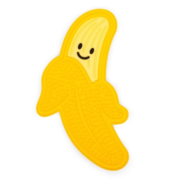 Kikkerland Slikkematte i bananform Kikkerland Slikkematte i bananform