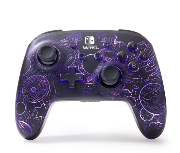PowerA Forbedret trådløs kontroller med Lumectra - Galactic Vortex (Nintendo Switch)