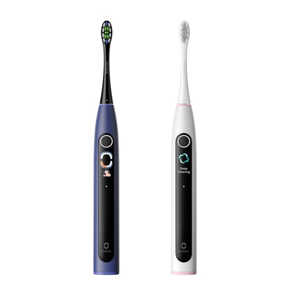 Oclean Elektrisk Tannbørste X Lite S Duo Set Mørk Blå+Grå