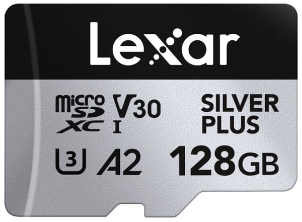Lexar microSDXC Professional SILVER Plus UHS-I/U3/A2/4K R205/W150 (V30) - SILVER - 128GB Lexar microSDXC Professional SILVER Plus UHS-I/U3/A2/4K R205/W150 (V30) - SILVER - 128GB