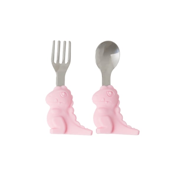 RICE Barnebestikk i rustfritt stål Rosa RICE Barnebestikk i rustfritt stål Rosa