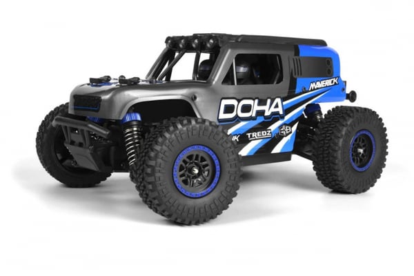 Maverick Doha 1/20 4WD elektrisk lastebil - blå (150700)