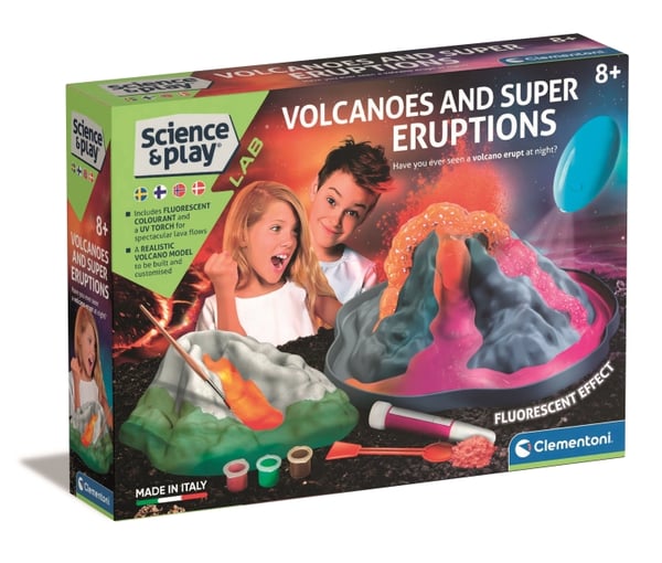 Clementoni Science & Play - Vulkan som lyser i mørket (78803)