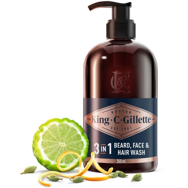 King C. Gillette 3in1 Beard, Face & Hair Wash King C. Gillette 3in1 Beard, Face & Hair Wash