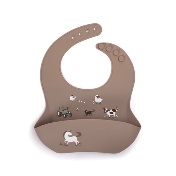 Filibabba Silikonhaklapp med tryck - Magic Farm - (FI-02746)
