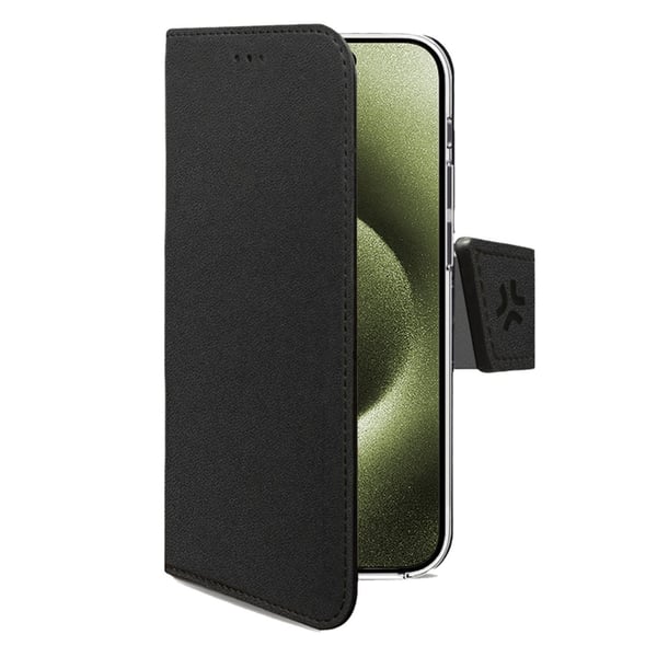 Celly Wally Wallet Case iPhone 17 Svart