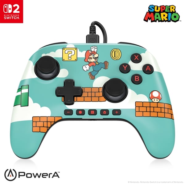 PowerA Advantage Wired Controller for Nintendo Switch 2 - Mario Time