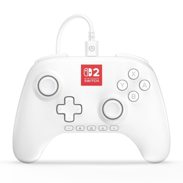 PowerA Advantage Wired Controller for Nintendo Switch 2 med Lumectra - Hvit