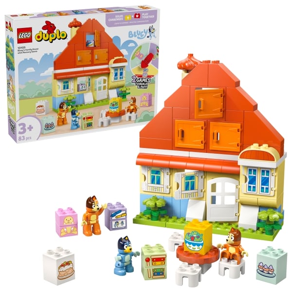 LEGO DUPLO Bluey - Blueys familiehus med hukommelsesspil (10459)