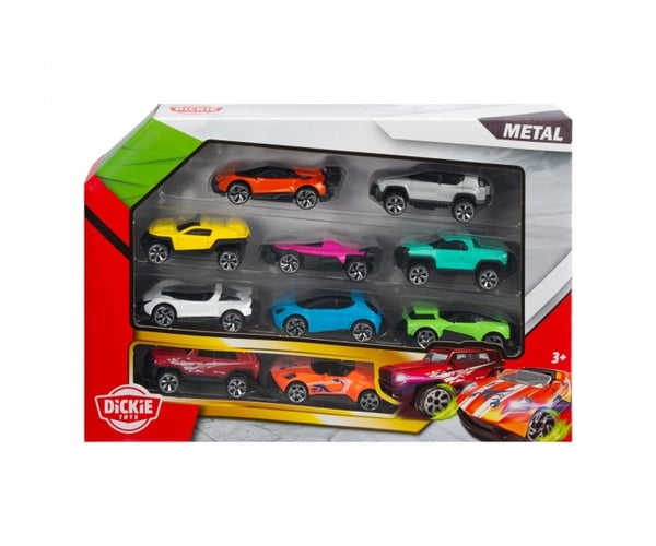 Dickie Toys Valetut ajoneuvot 10 kpl (203332000)