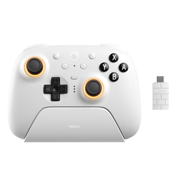 8Bitdo Ultimate 2 trådløs BT - hvid 8Bitdo Ultimate 2 trådløs BT - hvid