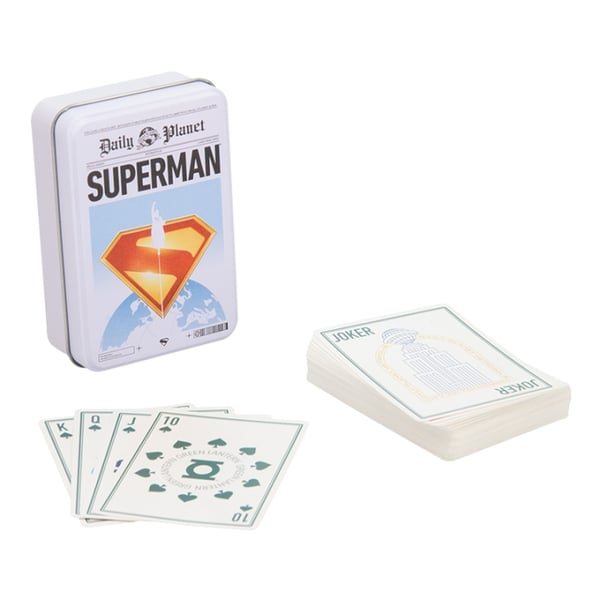 Paladone Superman-spillekort i en dåse