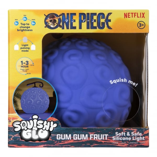 Paladone ONE PIECE - GumGum Fruit SquishyGlo silikonlys som kan lades opp Paladone ONE PIECE - GumGum Fruit SquishyGlo silikonlys som kan lades opp