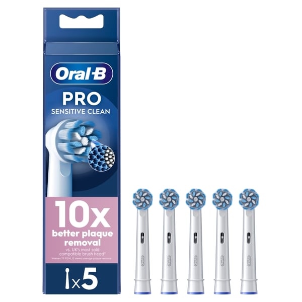 Oral B Pro Sensitive Clean tandborsthuvuden - vita - 5 st