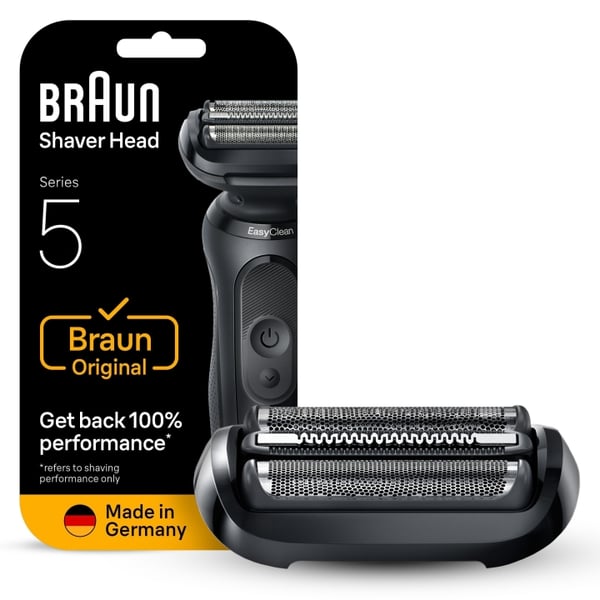 Braun Series 6 elektrisk barbermaskin ORIGINAL erstatningshode, 64B - Svart