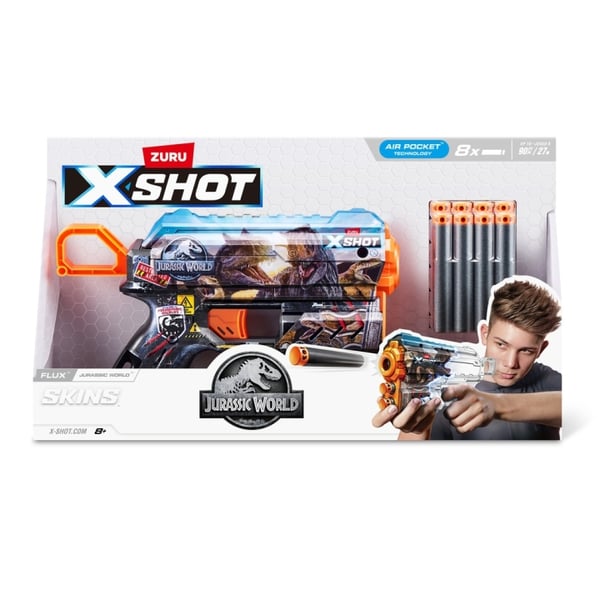 X-Shot Skins - Flux Jurassic (8 dartpile) (36755-S001)