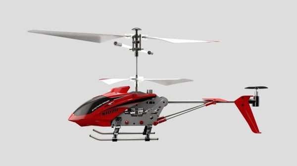 Syma R/C S107H Helikopter 2,4 GHz 23 cm rød - (50402)