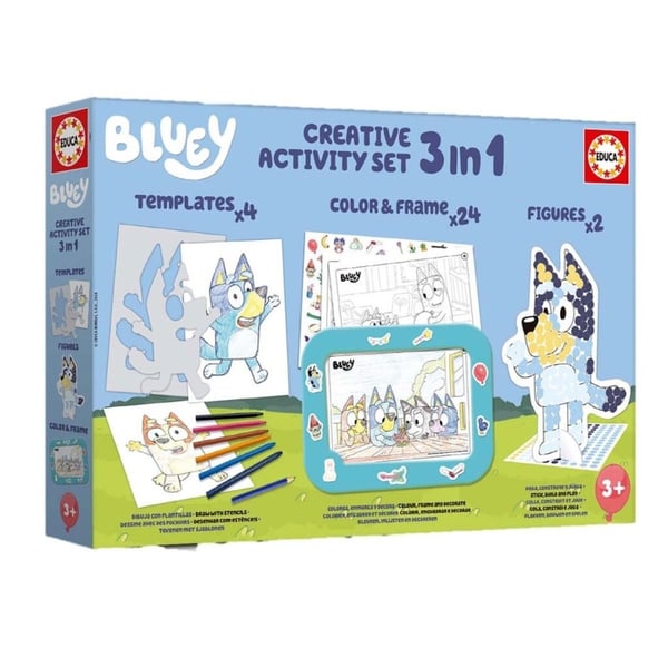 Educa 3 in 1 Bluey luovan toiminnan setti (80-19887)