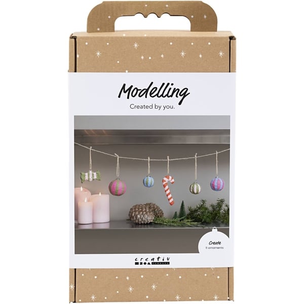 Craft Kit Modelling - Pulp Christmas figuurit - valikoituja värejä (977839)