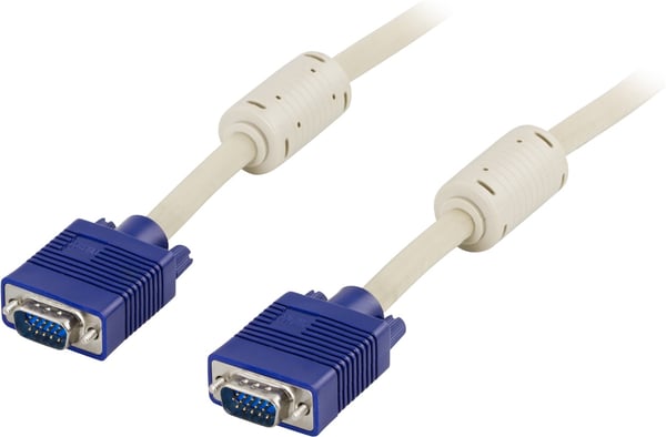 DELTACO skjermkabel RGB HD15 output-15 output,15m