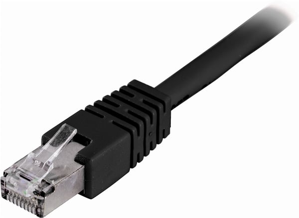 DELTACO F/UTP Cat6 patchkabel, LSZH (Low smoke zero halogen), 0,5m, so