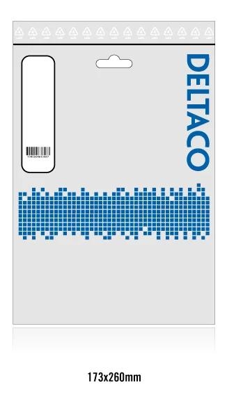 DELTACO S/FTP Cat6 laitekaapeli, LSZH, 3m, harmaa