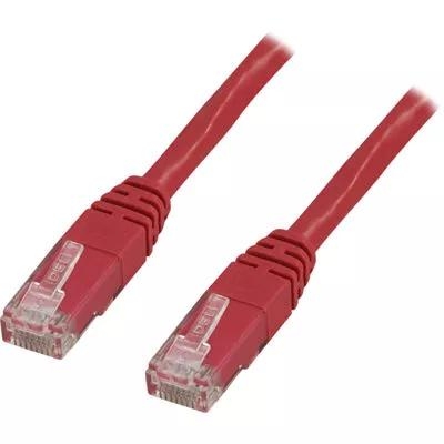 UTP Cat6 ristiinkytketty laitekaapeli, 2m, punainen