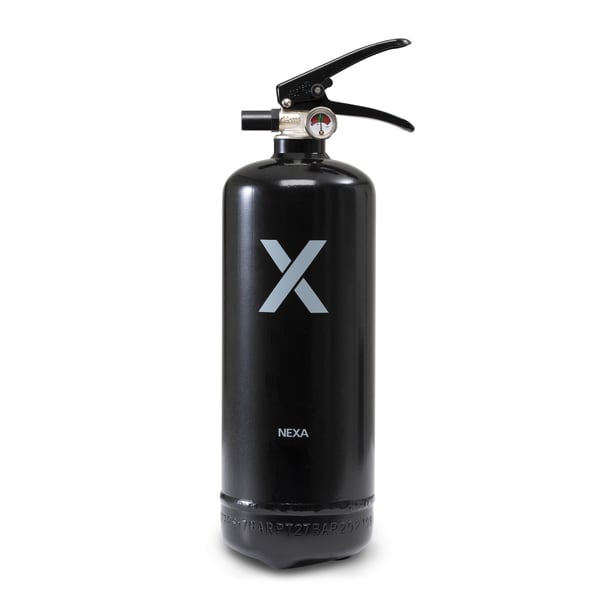 Nexa brandsläckare, 2 Kg ABC-pulver (Svart)