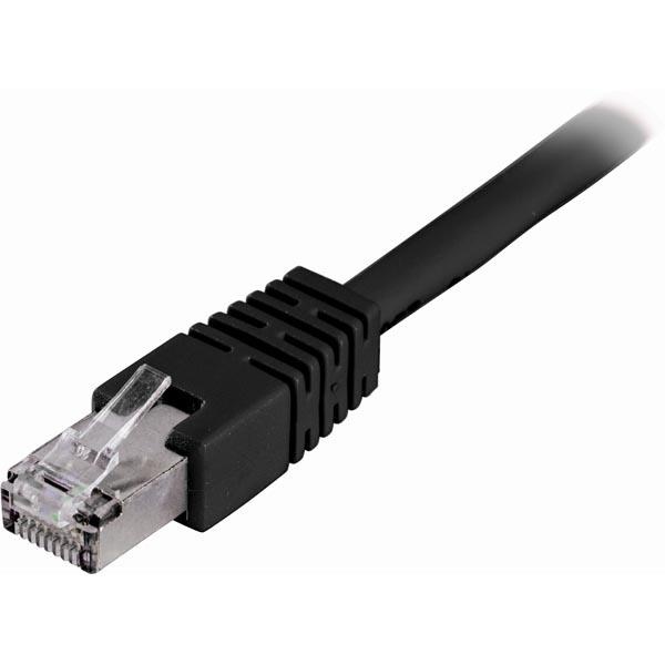 DELTACO F/UTP Cat6 laitekaapeli, 30m, musta