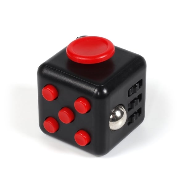 Fidget Cube, musta/punainen