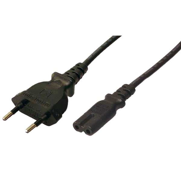 LogiLink Apparatkabel Euro - C7 Svart 1