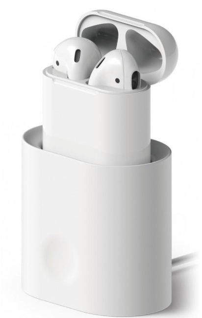 Ladestativ for AirPods - Hvit
