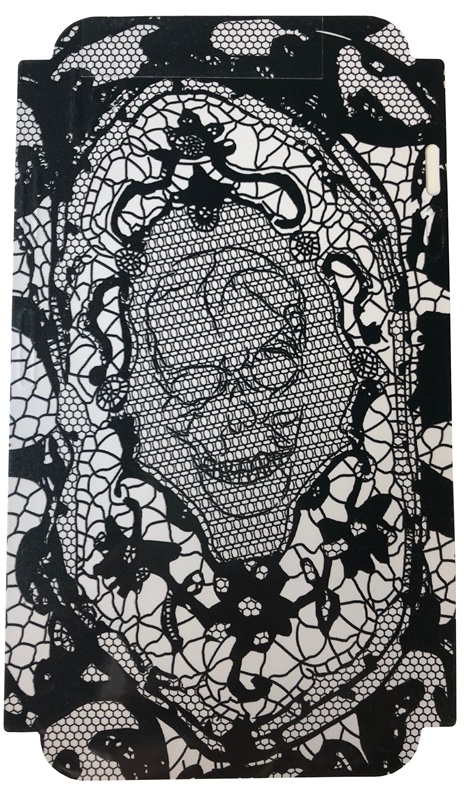 Skin til Iphone XS Skull - Svart