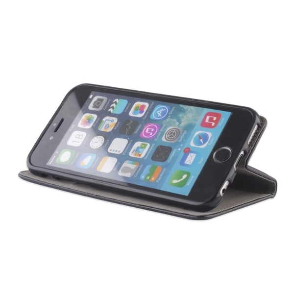 Smart Magnet fodral i konstläder till iPhone 5/5S, Svart (5372369)