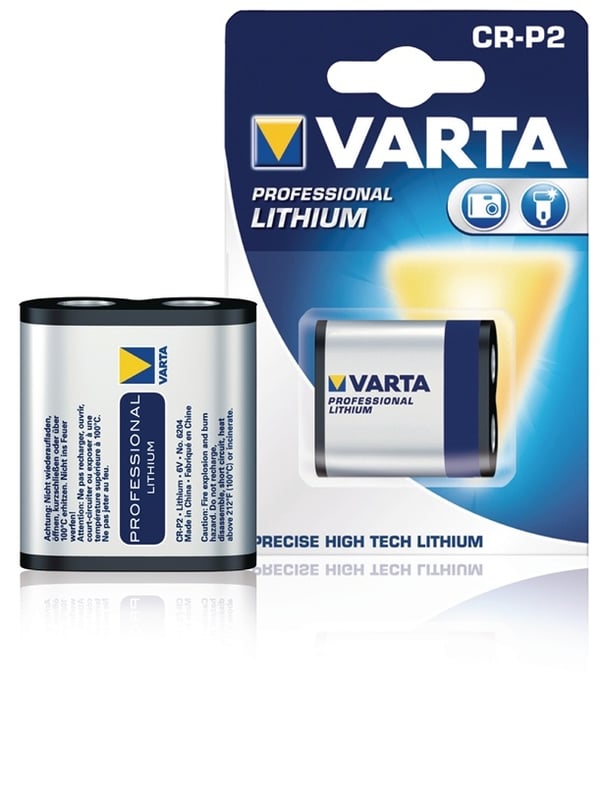Varta Lithium Battery CR-P2 | 6 V DC | 1450 mAh | 1 - Läpipainopakkaus | Harmaa / Hopea