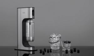 AGA Aqvia Exclusive Steel Black inkl. 2 flasker + kolsyrepatron