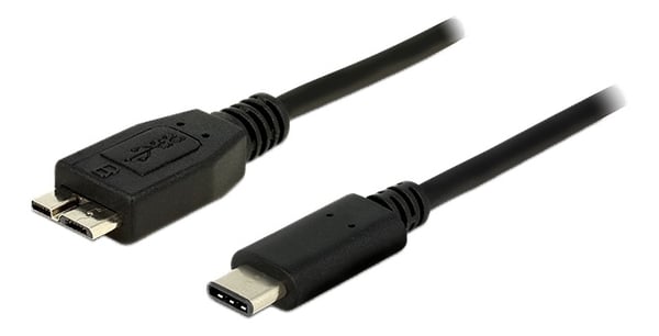 DeLOCK USB-kaapeli, 1m, Typ C ur-Typ Micro-B ur, 3.1 Gen 2, musta