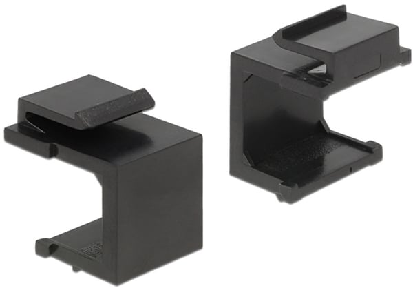 DeLOCK Keystone dækkemodul, pose med 4 dækkemoduler, sort