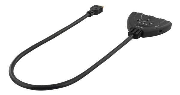 DELTACO HDMI Switch , 3 inputs to 1 output, 4K in 60Hz, 7.1, black