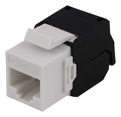 DELTACO UTP Cat6a Keystone-kontakt, "Verktøyfri